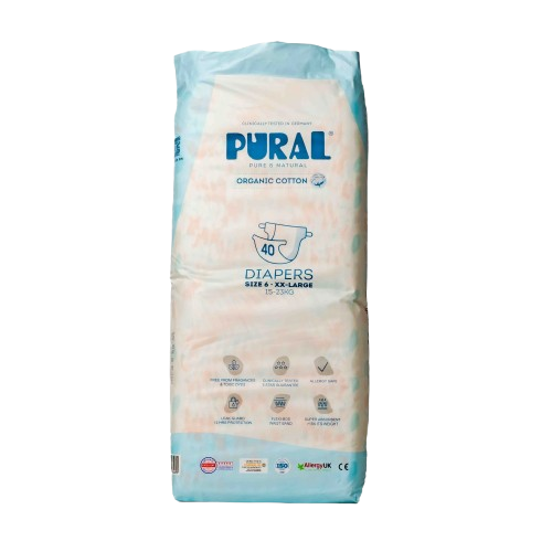 حفاظة اطفال رقم 6 بورال   XXL 40